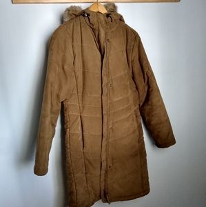 LL Bean Women's Microsuede Quilted Coat